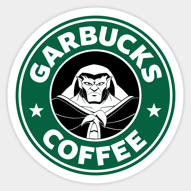 Garbucks Coffee - Goliath Sticker by Twogargs